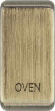 BG Nexus Grid Antique Brass Rocker Cover Marked Oven (Pack of 10) | RROVAB
