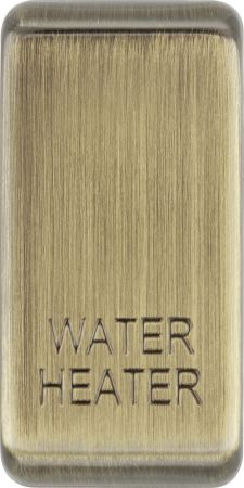 BG Nexus Grid Antique Brass Rocker Cover Marked Water Heater (Pack of 10) | RRWHAB