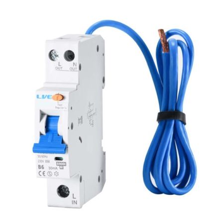 Live Electrical 20A Single Pole Type A Compact RCBO | RSA120B-030