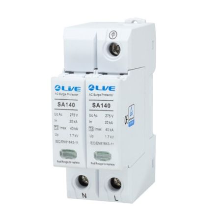 Live Electrical 2 Pole 20kA/40kA Type 2 Surge Protection Device