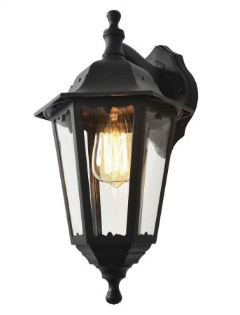 Coast Bianca IP44 Up/Down Wall Lantern 42w Black | CZ-25145-BLK