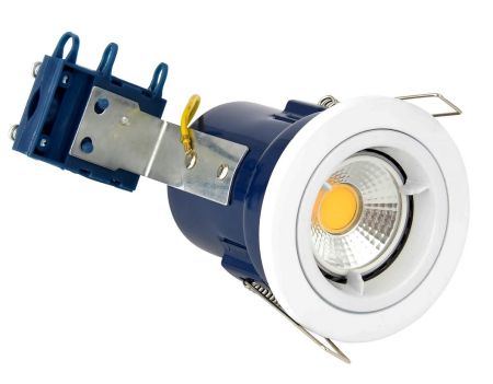 Electralite Yate IP20 Fire Rated GU10 Fixed Downlight White