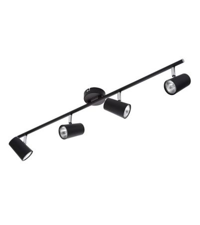 Inlight Harvey 4 Light GU10 Spotlight Bar Black | INL-31723-BLK