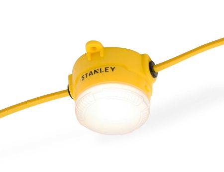 Stanley 110V IP44 10 x 8w LED Festoon Lighting 22 Metres