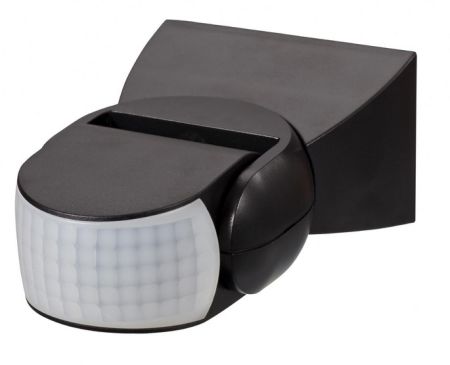 Zinc Dion IP65 Adjustable Motion Sensor with Manual Override Black | ZN-33579-BLK