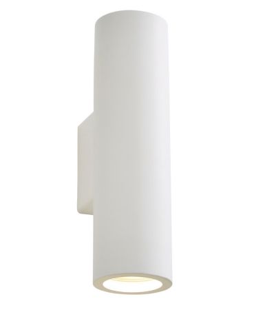 Forum Inlight Carmona White Plaster Up/Down Wall Light | INL-37225-WHT