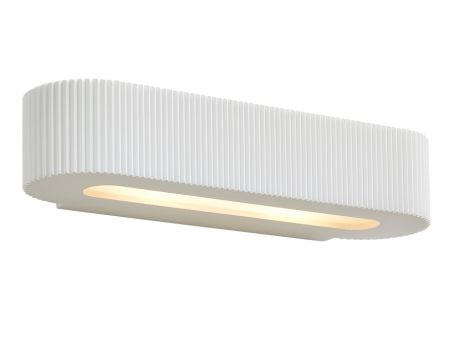 Forum Inlight Getxo Up/Down White Plaster Finish Wall Light | INL-37226-WHT