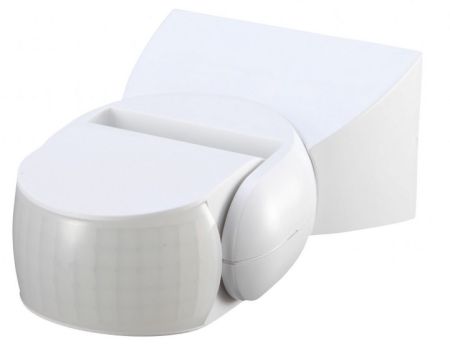Zinc Dion IP65 Adjustable Motion Sensor with Manual Override White | ZN-33579-WHT