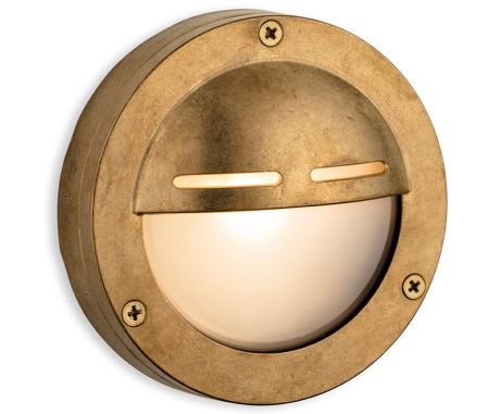 Firstlight Nautic Solid Brass Round Eyelid Wall/Bulkhead Light| 3853BR