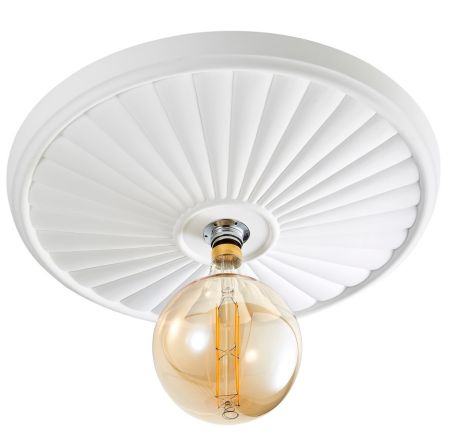 Forum Inlight Lucena Plaster Ceiling Mount Rose 300mm Light | INL-37127-WHT