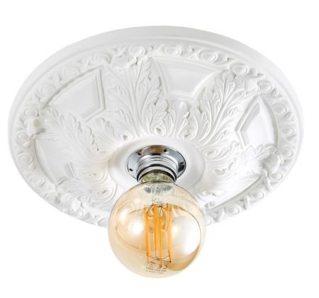 Forum Inlight Motril Plaster Ceiling Mount Rose 300mm Light | INL-37215-WHT