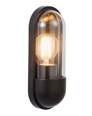 Forum Coast Pilule CZ-38639-BLK E27 Exterior Wall Light Black