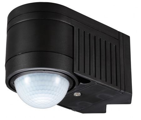 Zinc Alia Corner Mounted Motion Sensor Black | ZN-25152-BLK
