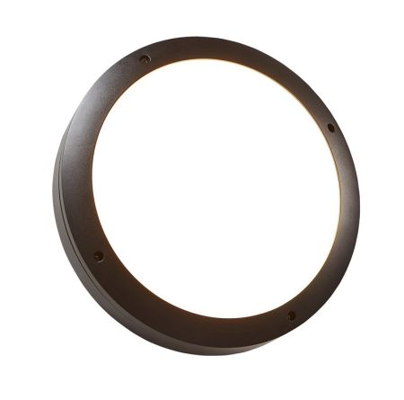 Froum Zinc Rosa IP65 20w LED CCT Bulkhead Black | ZN-39742-BLK