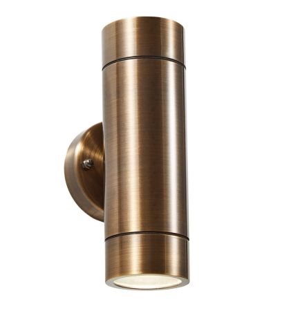 Forum Zinc Brac Solid Bronze IP54 Up and Down Wall light | ZN-41102-BRNZ