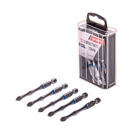 Armeg Tic-Tac PZ2 Magnetic Screwdriver Bits (Pack of 5) | SDB75MMTTPZ2