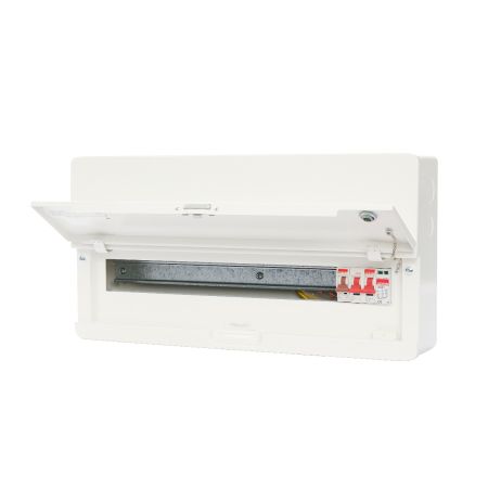 Contactum Defender 20 Way 100A Main Switch Consumer Unit & SPD | SDD201SPMS