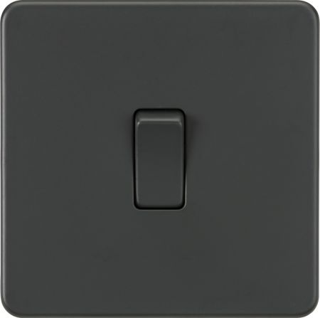 Knightsbridge Screwless 20A 1G DP Switch Anthracite | SF8341AT