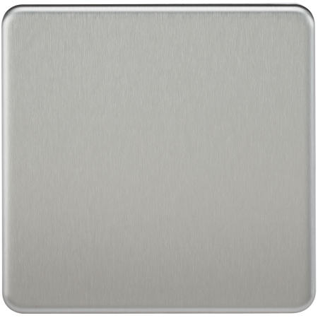 Knightsbridge Screwless Screwless 1G Blanking Plate Brushed Chrome SF8350BC