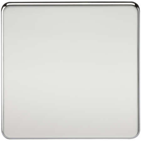 Knightsbridge Screwless Screwless 1G Blanking Plate Polished Chrome SF8350PC