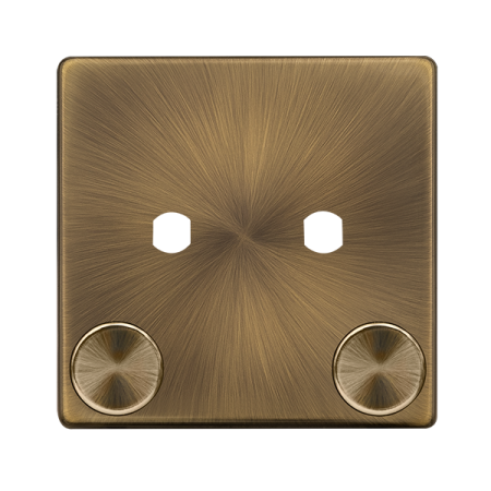 Click Definity Antique Brass 2-gang Dimmer Plate - SFAB142PL