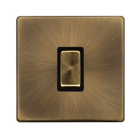 Click Definity Antique Brass 1-gang 2-way Light Switch - SFAB411BK