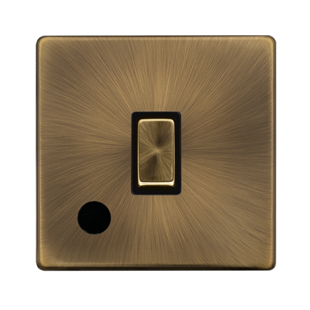 Click Definity Antique Brass 20a Dp Switch & Flex Outlet - SFAB522BK