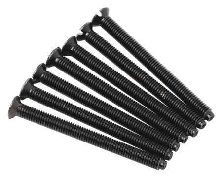 Click Deco SP640BN 3.5x40mm Long Black Nickel Flat Plate Fixing Screws (Pack of 100)