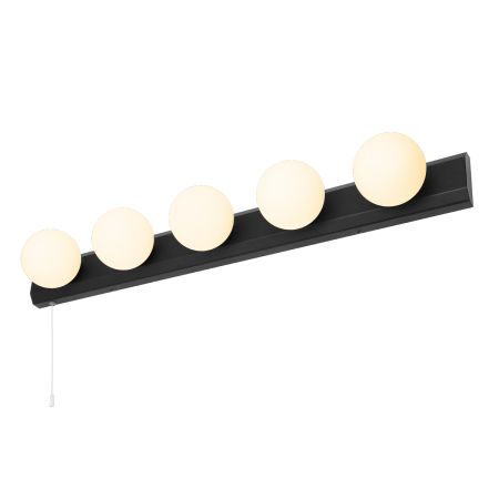 Spa Ara Hollywood 5 Light Bathroom Wall Light Matt Black | SPA-13145-MBLK