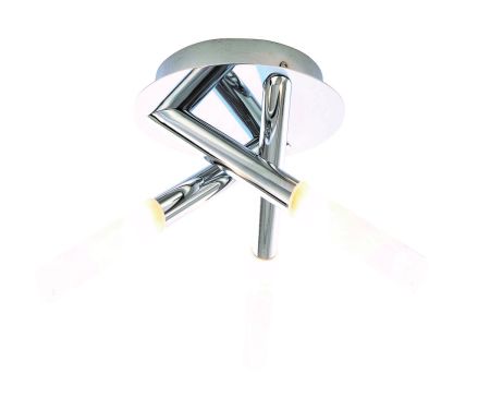 Spa SPA-20829-CHR Crux 3 Light Semi-Flush Bathroom Ceiling Light