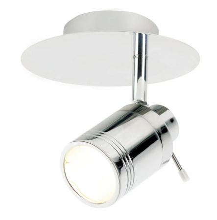 Forum SPA Scorpius Single Light Plate Spotlight Chrome | SPA-27405-CHR