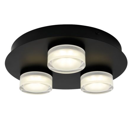 Forum Spa SPA-31736-MBLK Amalfi 14w LED 3lt Plate Flush Matt Black