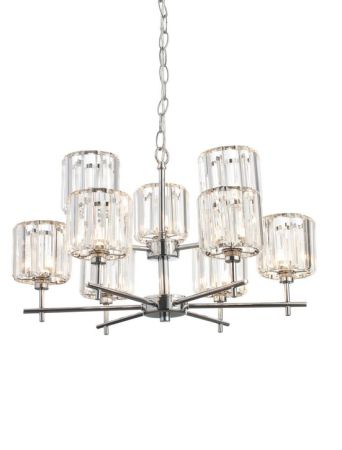 Spa Pegasi G9 Ingot 9 Light Bathroom Ceiling Pendant | SPA-33929-CHR