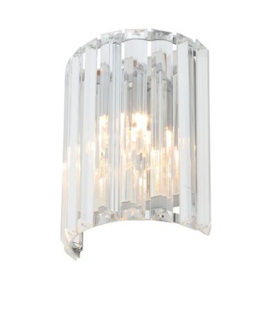 Spa Pegasi G9 Ingot Wall Shield IP44 Wall Light | SPA-33931-CHR