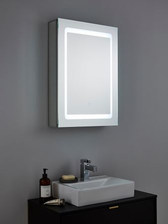 Forum SPA Arte Illuminated Bathroom Single Door Mirror Cabinet | SPA-35707