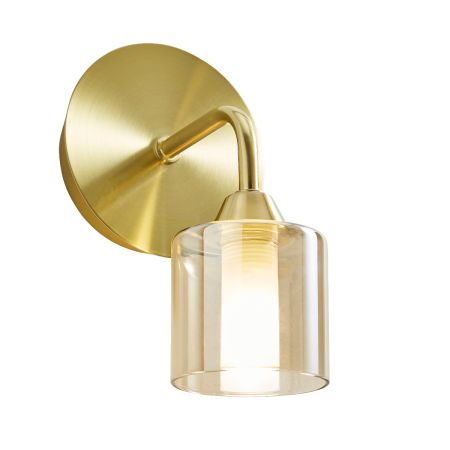 Forum Spa Patras Bathroom Wall Light Satin Brass | SPA-35811-CHAMP