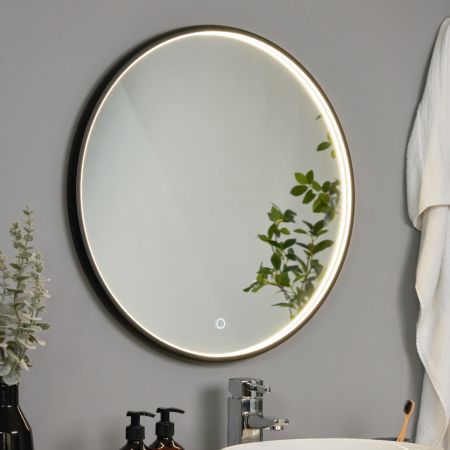 Forum Spa Roc SPA-44396 19w LED Framed Mirror Touch Demist IP44 Black