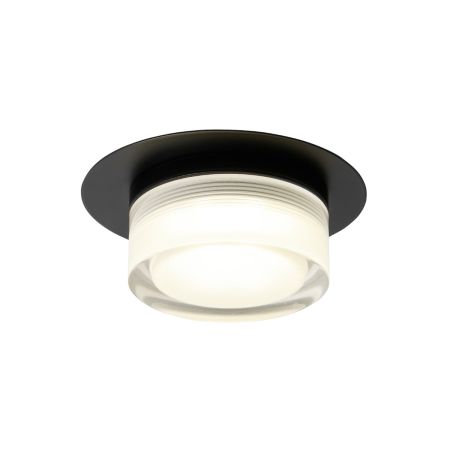 Forum Spa Amalfi SPA-44466-BLK 5w LED 1lt Plate Multi Flush 4k Matt Black