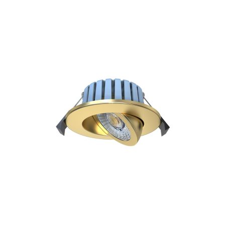 Forum Lighting Eden Adjustable IP65 7W CCT LED Downlight Satin Brass | SPA-41111-SBRS