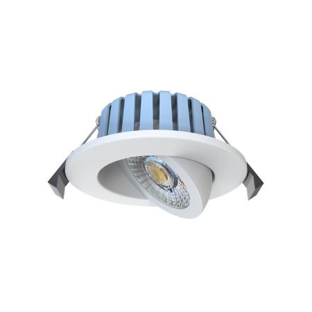Forum Lighting Eden Adjustable IP65 7W CCT LED Downlight White | SPA-41111-WHT