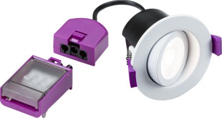 SpektroLED Fixed CCT Fire Rated IP65 LED Downlight | SPEKFCWA