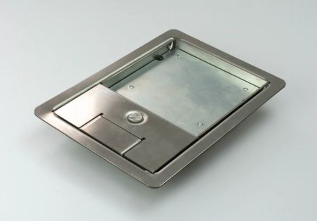 Tass Stainless Steel Frame & Lid 12mm Recess Suitable for TFB1 & TSB1 Floorbox | SSL12R346