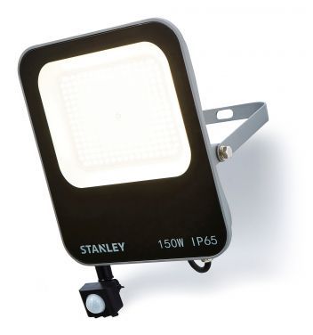 Stanley Led Floodlight,16500 Lumens. 150w, Black/anthracite With Pir SXLS38697E