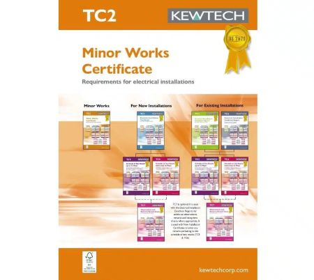 Kewtech Minor works certification book (18th Edition Amendment 2) | TC2