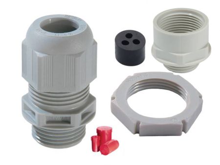 Wiska Sprint Grey Plastic Universal Tail Kit with IP68 Dome Top Gland | TKE/P40/RD
