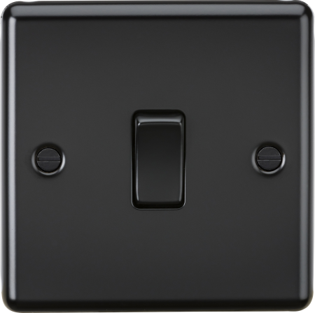 Knightsbridge 10AX 1G Intermediate Switch Matt Black | CL12MBB