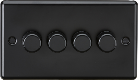 Knightsbridge 4G 2 Way 10-200w (5-150w Led) Intelligent Dimmer Matt Black | CL2194MBB