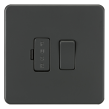 Knightsbridge Screwless 13A Switched Fused Spur Unit Anthracite | SF6300AT