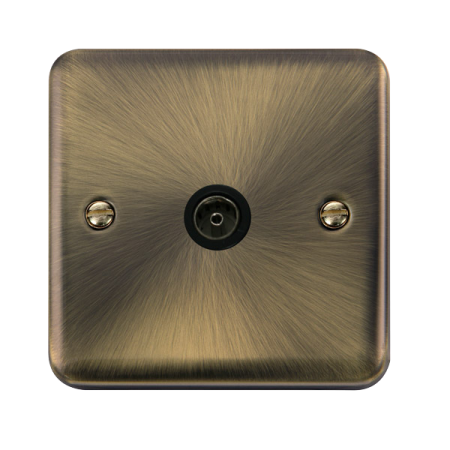 Click Deco Plus Single Non-isolated Coaxial Socket Dpab065bk