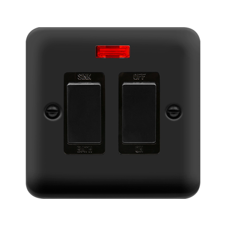 Click Deco Plus 20a Dp Sink/bath Switch Matt Black | DPMB024BK